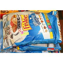 LOT OF 5 BAGS PURINA FRISKIES 7.5KG