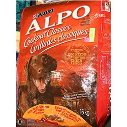 LOT OF 2 BAGS ALPO DOG FOOD 16 KG