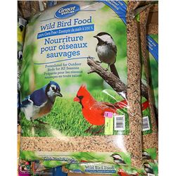 LOT OF 4 BAGS WILD BIRS FOOD 18KG