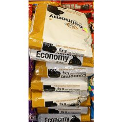 LOT OF 10 BAGS ECONOMY CAT FOOD 8KG