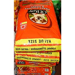 LOT OF 5 BAGS OL ROY MEAT DOG FOOD 18KG