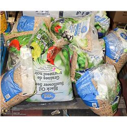 PALLET OF DAMAGED BIRD SEED