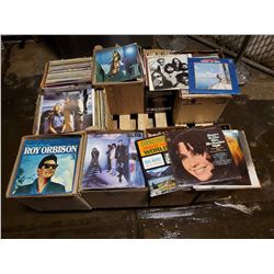 PALLET OF ROCK, COUNTRY AND POP LP'S INCLUDING