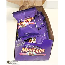 CASE WITH 15 115G BAGS OF CADBURY MINI EGGS