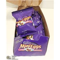 CASE WITH 15 115G BAGS OF CADBURY MINI EGGS
