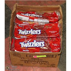 BOX WITH 23 250G BAGS OF TWIZZLERS
