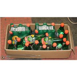 BOX WITH 18 500ML BOTTLES OF PERRIER PEACH