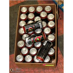 BOX WITH 36 473ML BOTTLES OF CHERRY LEMONADE