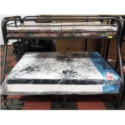 NEW GREY METAL SINGLE/DOUBLE BUNKBED