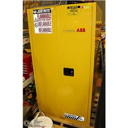 LG YELLOW METAL FLAMMABLE LIQUID STORAGE CABINET