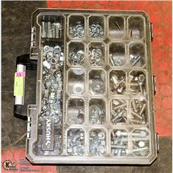 HUSKY BOLT BIN - FULL OF BOLTS, WASHERS, NUTS &