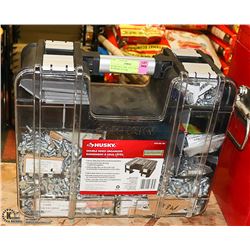 HUSKY BOLT BIN - FULL OF BOLTS, WASHERS, NUTS &