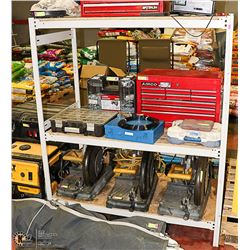 METAL AND WOOD 3 TIER HEAVY DUTY SHELF