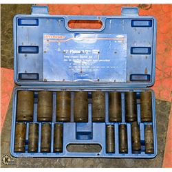 WESTWARD 17 PIECE 1/2" DRIVE IMPACT SOCKETS