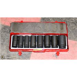 3/4" DEEP IMPACT DRIVE SOCKET SET 24MM - 38MM, 8PC