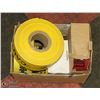 Image 1 : BOX OF ASSORTED CAUTION TAPES