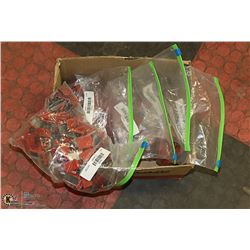 FIVE BAGS OF 3/4 STRAP CLIPS