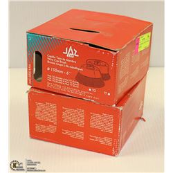 LOT OF 2 OSBORN 6" KNOTED WIRE CUP BRUSHES