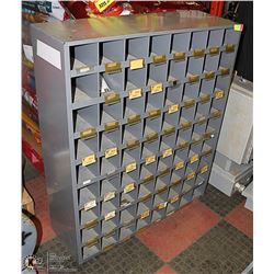 LARGE 72 SLOT METAL BOLT BIN