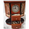 Image 2 : WOODEN JEWELRY BOX WITH CLOCK