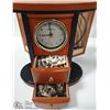 Image 4 : WOODEN JEWELRY BOX WITH CLOCK