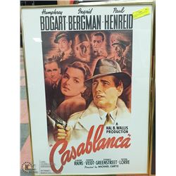 CASABLANCA FRAMED PICTURE BOGART