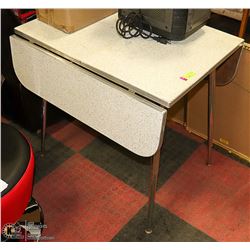 CHROME 1950'S DROP LEAF KITCHEN TABLE