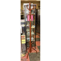 WOOD COAT RACK 6FT TALL