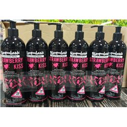 6 PACK SHAMPOO HEADS PROFESSIONAL STRAWBERRY KISS