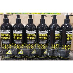 6 PACK SHAMPOO HEADS TROPICAL TWIST MOISTURISING