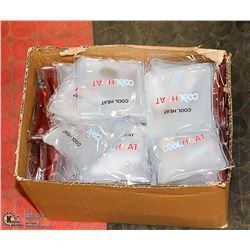 CASE OF 70 NEW REUSABLE INDIVIDUAL  / INSTANT HAND