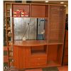 Image 1 : LIGHT WOOD TONE ENTERTAINMET CABINET 64 X 16 X 73