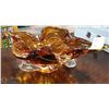 Image 2 : AMBER ART GLASS DISH
