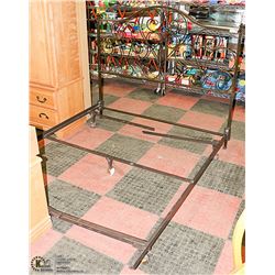 METAL HEADBOARD AND FRAME FOR DOUBLE BED