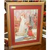 Image 1 : FRAMED KNIGHTING NEEDLEPOINT PICTURE