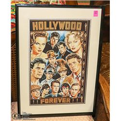 HOLLYWOOD FOREVER FRAMED PICTURE 15 X 21