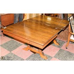 SOLID WOOD TABLE WITH TWO LEAVES