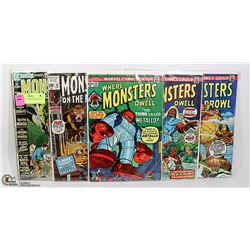 COMICS LOT - MONSTERS MARVEL DC