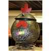 Image 1 : METAL ROOSTER ORNAMENT/ GARBAGE CAN
