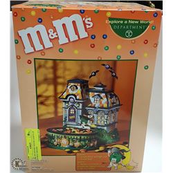 M & M'S SPOOKY HOUSE LIGHTS UP IN BOX CERAMIC
