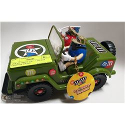 M & M'S GREEN U.S. ARMY JEEP LIGHTS & SOUND