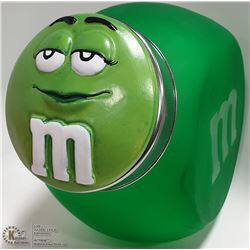 M & M'S GREEN GLASS CONTAINER COOKIES ??
