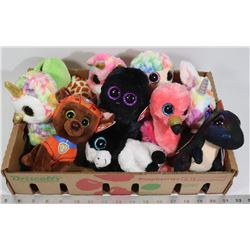 FLAT OF ASSORTED TY COLLECTIBLES STUFFIES