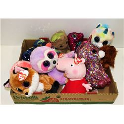 FLAT OF ASSORTED TY COLLECTIBLES STUFFIES