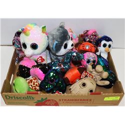 FLAT OF ASSORTED TY COLLECTIBLES STUFFIES