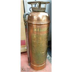 BRASS FLOOR ANTIQUE FIRE EXTINGUISHER
