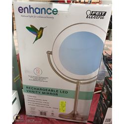 NEW FEIT RECHARGEABLE LED VANITY MIRROR