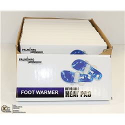 NEW CASE OF 10 PALM NRG REUSABLE FOOT HEAT PADS -