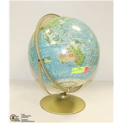 RAND MCNALLY GLOBE 1960'S 3-D FEEL