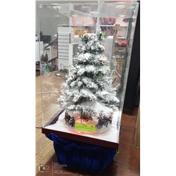 LIGHTED MERRY GO ROUND XMAS TREE